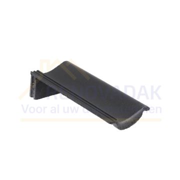 Halve Chaperonpan 90° Monier Sneldek Classic Antraciet Novo+