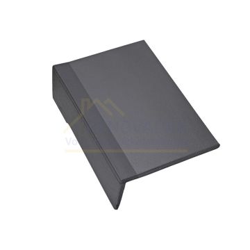 Chaperongevelpan Links 90° Monier Tegalit Aerlox Granietgrijs Protegon mat