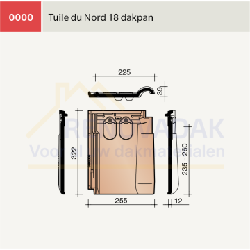 Dakpan Koramic Tuile du Nord 18