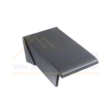Chaperongevelpan Links 70° Monier Tuile Plat Platinagrijs Edelengobe