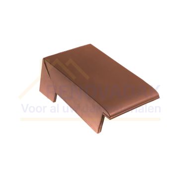 Chaperongevelpan Links 90° Monier Tuile Plat Natuurrood Naturel