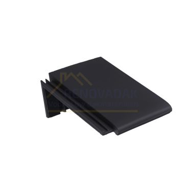 Chaperonpan 70° Monier Tuile Plat Inktzwart Mat verglaasd