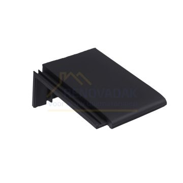 Chaperonpan 90° Monier Tuile Plat Inktzwart Mat verglaasd