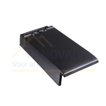 Gevelpan Links Monier Tuile Plat Zwart vol donker Engobe
