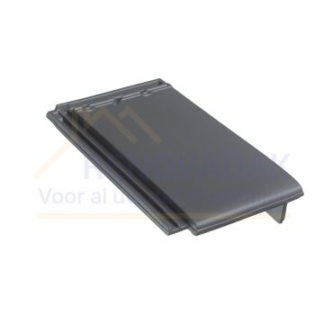 Gevelpan Rechts Monier Tuile Plat Platinagrijs Edelengobe