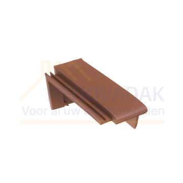Halve Chaperongevelpan Rechts 70° Monier Tuile Plat Natuurrood Naturel