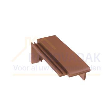 Halve Chaperongevelpan Rechts 90° Monier Tuile Plat Natuurrood Naturel