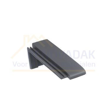 Halve Chaperonpan 70° Monier Tuile Plat Platinagrijs Edelengobe