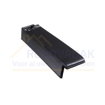 Halve Gevelpan Links Monier Tuile Plat Zwart vol donker Engobe