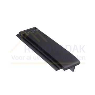 Halve Gevelpan Rechts Monier Tuile Plat Zwart vol donker Engobe