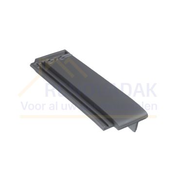 Halve Gevelpan Rechts Monier Tuile Plat Platinagrijs Edelengobe
