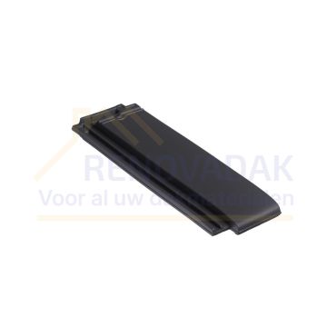 Halve pan Monier Tuile Plat Zwart vol donker Engobe