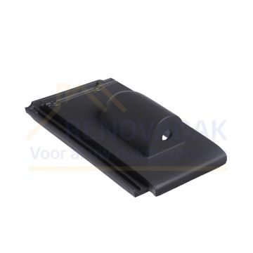 Mussen Vogelpan Monier Tuile Plat Zwart vol donker Engobe
