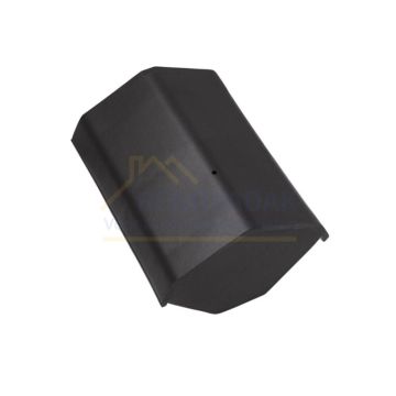 HV Eindvorst Type K Monier Tuile Plat Zwart vol donker Engobe
