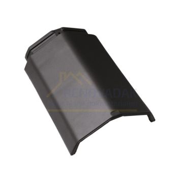 HV Vorst Type K Monier Tuile Plat Zwart vol donker Engobe