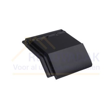 Knikgevelpan Rechts 140° Monier Tuile Plat Zwart vol donker Engobe
