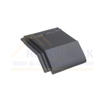 Knikgevelpan Rechts 140° Monier Tuile Plat Platinagrijs Edelengobe