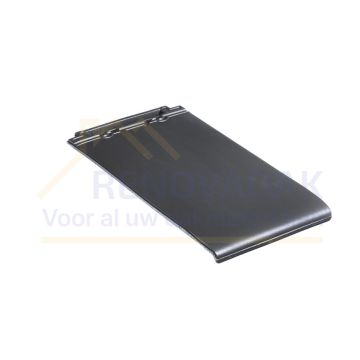 Eindpan Links Monier Tuile Plat Platinagrijs Edelengobe