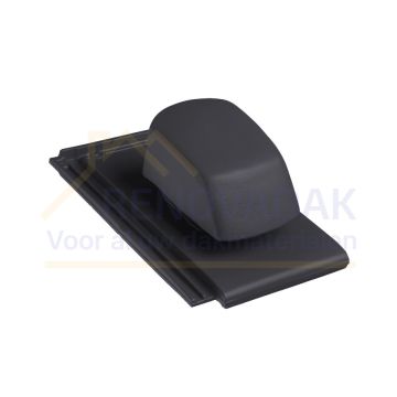 Ontluchtingspan Monier Tuile Plat Zwart vol donker Engobe