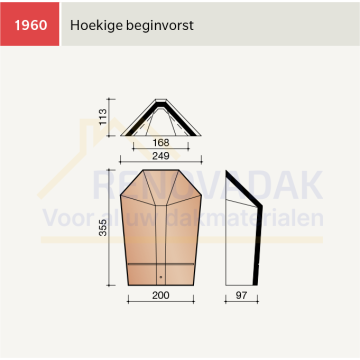 Hoekige schub Beginvorst Koramic Vauban Bourgogne Engobe