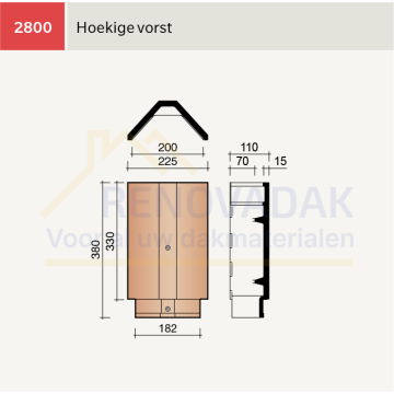 Hoekige Vorst Koramic Vauban Bourgogne Engobe