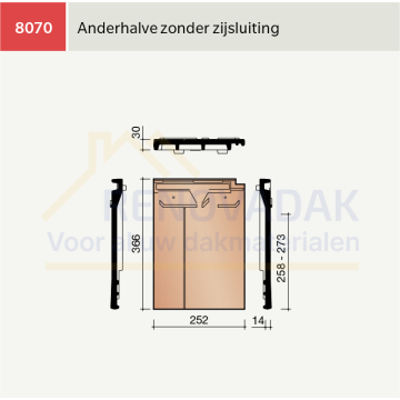 Anderhalve Eindpan Links Koramic Vauban Natuurrood Naturel