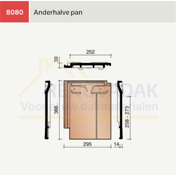 Anderhalve pan Koramic Vauban
