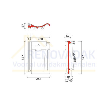 Ventilatiepan Monier VH-Variabel Plus