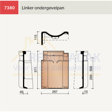 Ondergevelpan Links Koramic VHV Klassiek