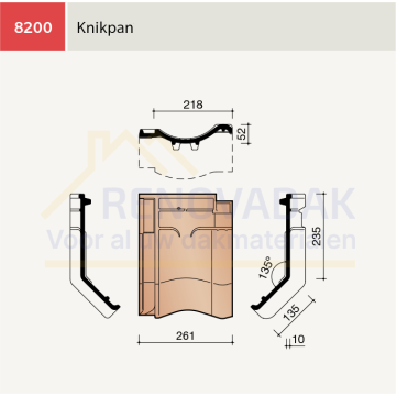 Knikpan Maatwerk Koramic VHV Klassiek