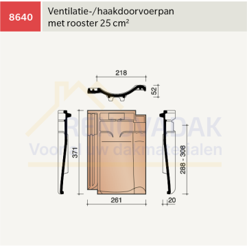 Ventilatiepan Koramic VHV Klassiek