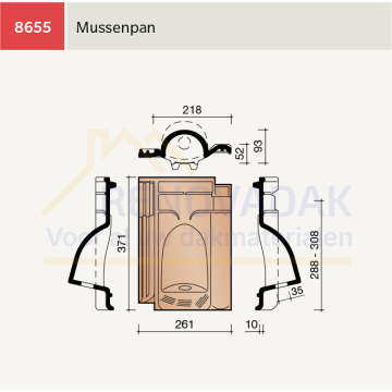 Mussen Vogelpan Koramic VHV Klassiek Blauw Gesmoord