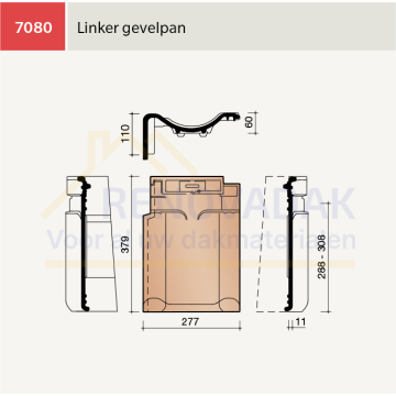 Gevelpan Links Koramic VHV Vario