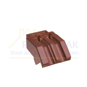 Knikgevelpan Links 140° Monier Vlakke Mulden Natuurrood Naturel